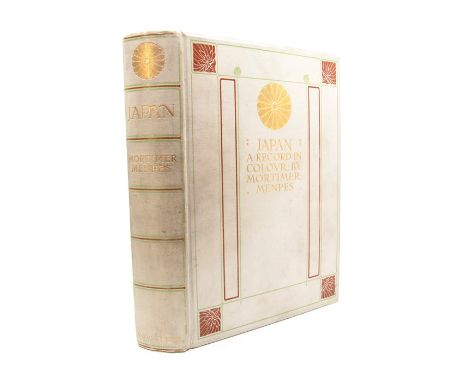Menpes, Mortimer. Japan: A Record in Colour, London: A. &amp; C. Black, 1901. Featuring an original watercolour sketch on tit