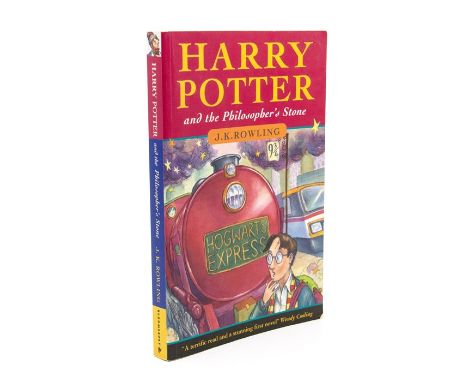 Rowling, J. K. Harry Potter and the Philosopher's Stone, first edition, first issue, London: Bloomsbury, 1997, paperback, pri