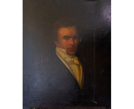 Attributed to Stephen Denning (British, 1795-1864), portrait of Michael Bryan, author of The Dictionary of Painters, half len