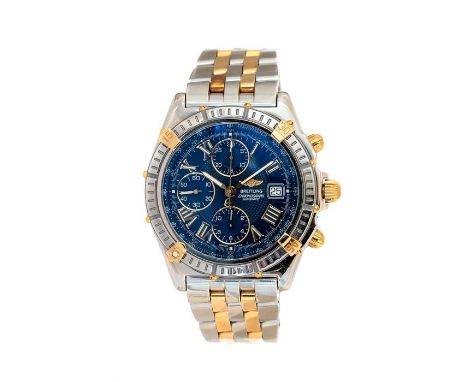 Breitling. A Breitling Crosswind Gentleman’s stainless steel Automatic Chronograph Wristwatch, c. 1999,  ref. no. B13055 seri