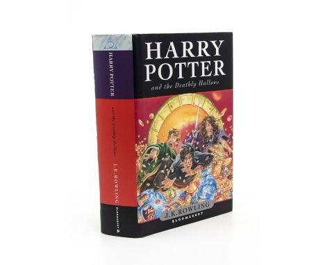 J. K. Harry Potter and the Deathly Hallows, first edition, hardback, signed by the author in black ink on title page ('To Joe