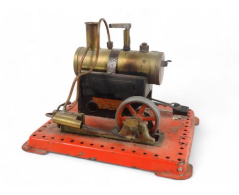 A Mamod static steam engine - 21cm wide. 