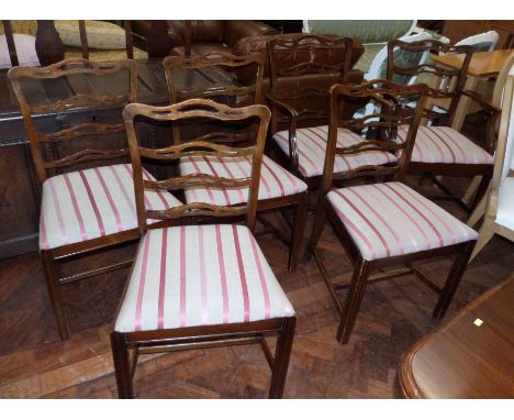 A set of 6 19th century style-ladder back chairs (two carvers) No condition reports for this sale.