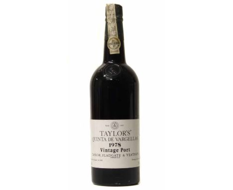 Bottle Taylor's vintage port 1978. No condition reports for this sale.