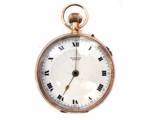 A gold cased pocket watch by R. Stanton London No condition reports for this sale.