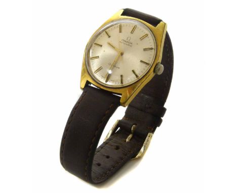 Gents vintage Omega automatic steel- gold plated wristwatch. No condition reports for this sale.