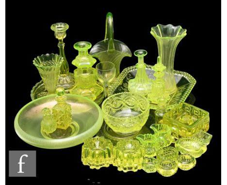 Tamara Aladin for Riihimaki, a Taalari candleholder, circa 1960s, together with large collection of Victorian and later urani