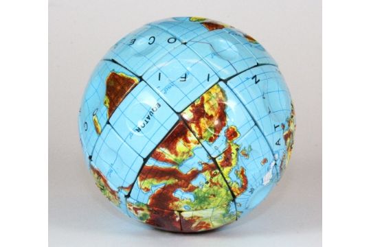 Hungary Globe Rubicks Cube
