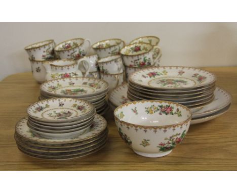 An Edwardian Spode Copeland "Peplow" pattern tea and coffee set made for Harrods