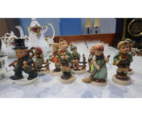 Nine Hummel figures
