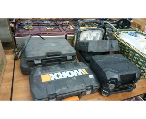 Various power tools, including nail gun etc.