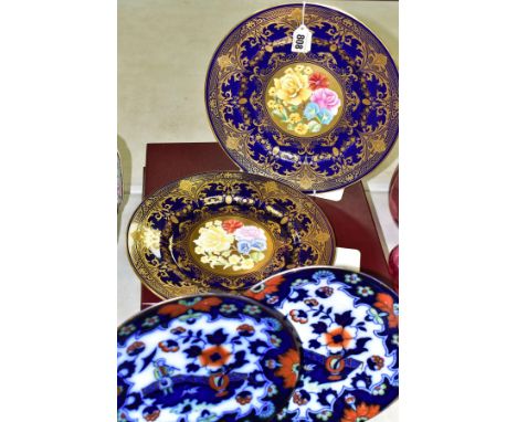 TWO BOXED LIMITED EDITION CAVERSWALL CHINA CO LTD CABINET PLATES, Golden Spring no 37/100, signed to base M Bates and Golden 