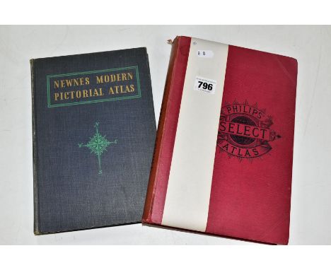 PHILIP; George, Philip's Select Atlas of Physical and Political Geography: A New and Enlarged Edition, Containing 40 Coloured