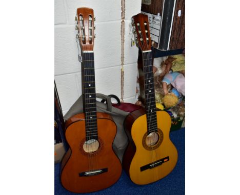 TWO THREE QUARTER SIZE SIX STRING ACOUSTIC GUITARS, comprising an Encore Model no.ENC36N and a 570 Vittoro guitar, supplied b