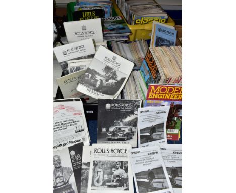 MAGAZINE ISSUES, five boxes containing issues of Thoroughbred &amp; Classic Cars, Club Lotus, AC Action, AC Owners' Club Revi