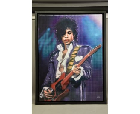 NICK HOLDSWORTH (BRITISH CONTEMPORARY) 'WHEN DOVES CRY', a signed limited edition print depicting a portrait of music legend 