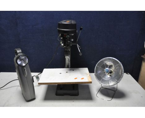 A PERFORMANCE POWER CH10 DRILL PRESS with a torch/toolbox with tools and a CampingGaz baby-r top (3)