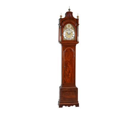 A GEORGE III MAHOGANY EIGHT-DAY LONGCASE CLOCK MADE FOR THE IBERIAN MARKETTHOMAS LOZANO, LONDON, CIRCA 1775The five pillar tw