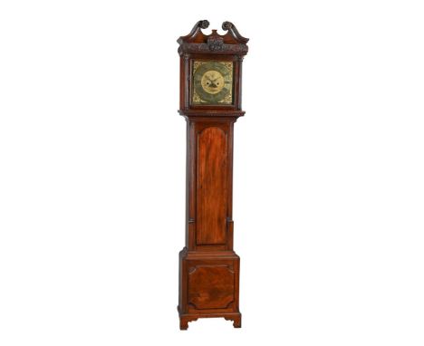 AN IRISH GEORGE III MAHOGANY EIGHT-DAY LONGCASE CLOCKALEXANDER CHRISTIE, DUBLIN, CIRCA 1770The four pillar rack and bell stri