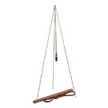 A RARE VICTORIAN BRASS MERCURY PORTABLE ‘MOUNTAIN’ BAROMETER