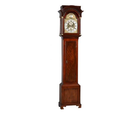 A GEORGE III MAHOGANY EIGHT-DAY LONGCASE CLOCKWILLIAM UPJOHN, EXETER, CIRCA 1765The four pillar rack and bell striking moveme