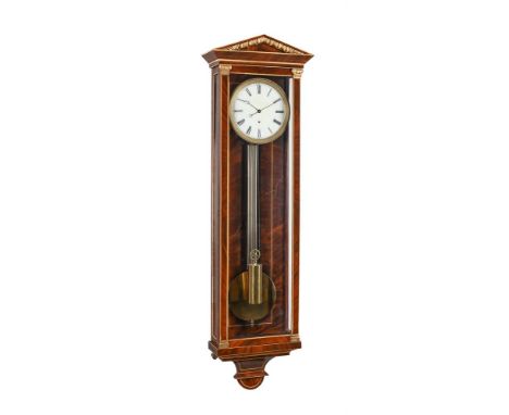 Y&nbspA BIEDERMEIER VIENNA MAHOGANY 'DACHLUHR' WALL TIMEPIECE OF ONE MONTH DURATION,UNSIGNED, VIENNA, CIRCA 1840 The four pil