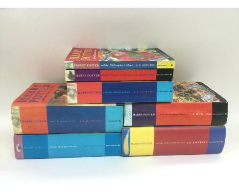 Seven Harry Potter books including three first editions of The Deathly Hallows, Order Of The Phoenix and The Half Blood Princ