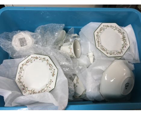 An extensive Johnson Brothers Eternal Beau dinner and tea service.