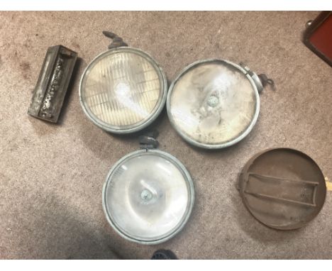 Vintage car lamps , postage cat D