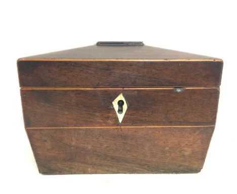 Oak Tea caddy box approximate dimensions 11x19x12