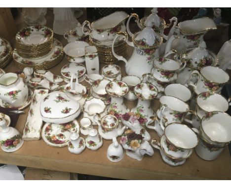 An Extensive collection of Royal Albert Old English Country rode dinner and tea ware including ornaments and even conforming 