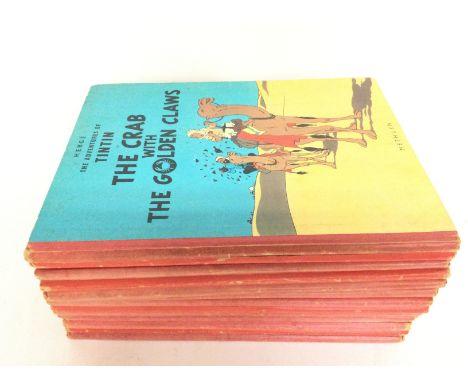 A collection of Vintage Tintin books , postage cat C