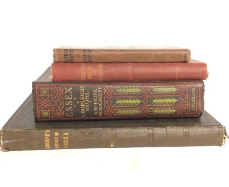 A collection of vintage books of local interest including Osbournes history of Essex 1814, Burleigh Bruhls Essex 1909, Histor