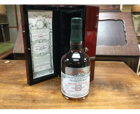 A bottle of Hunter Laings 1990 Old and Rare, single malt scotch whisky, aged 25 years. Distilled at Aberlour. 70cl. Presented