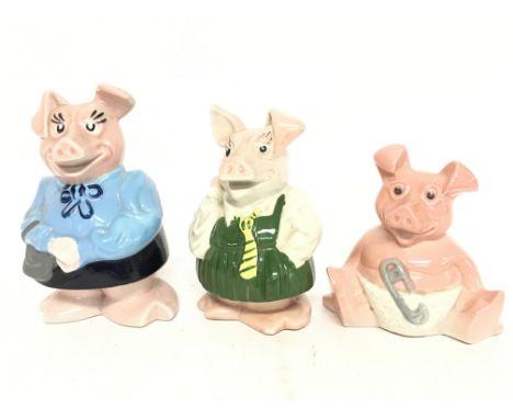 Vintage Nat West ceramic piggy banks, postage cat D NO RESERVE