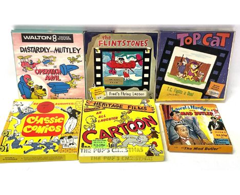 6 vintage 8mm home movies, Laurel and Hardy, Flintstones etc. (B). NO RESERVE
