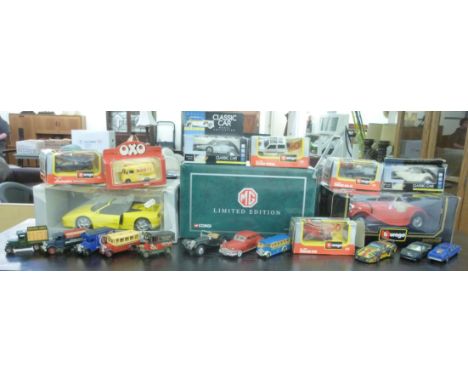 Gilts and collectables: to include a Limited Edition Corgi tin plate scale model, a MGB convertible  boxed       LAF