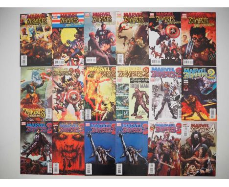 MARVEL ZOMBIES LOT (18 in Lot) - Includes MARVEL ZOMBIES VS ARMY OF DARKNESS #1, 1 2ND PRINT VARIANT, 2, 3, 4, 5 ( 2007) + MA