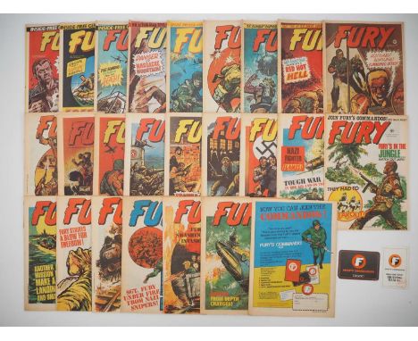 FURY #1 to 20, 22-25 (27 in Lot - 2 copies of issue #19) - (Mar 16 1977 - Aug 31 1977 - MARVEL UK) - An almost complete run (