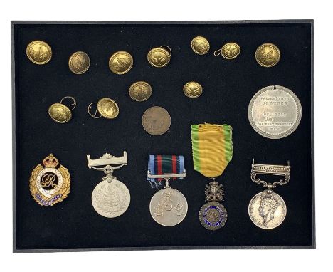 George VI India General Service medal with North West Frontier 1936-7 bar to RFM Narbahadur Thapa 1650  1-2 Gurkha Rifles, WW