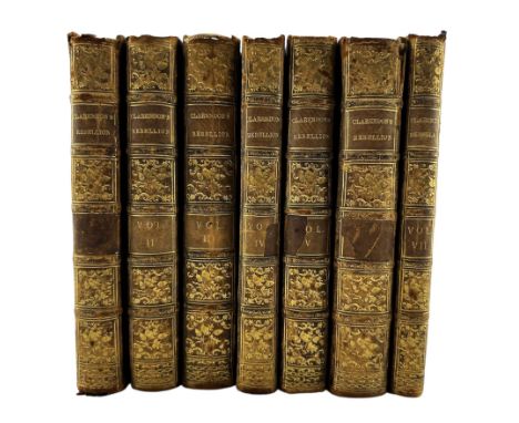 Edward, Earl of Clarendon - The History of the Rebellion and Civil Wars in England, three volumes in six parts, printed at th