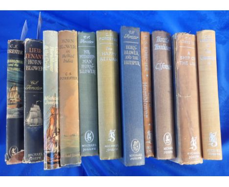 FORESTER, C.S - ELEVEN HORNBLOWER NOVELS including 'Lieutenant Hornblower', first edition 1952, with dustwrapper