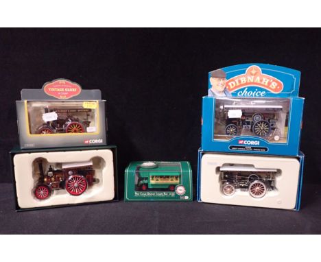 A CORGI VINTAGE GLORY MODEL STEAM ENGINE - DUKE OF KENT CC20501, BOXED three other Corgi model steam engines and an Oxford Do
