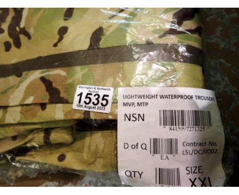 Current issue British Army MTP waterproof trousers XXL. UK P&amp;P Group 2 (£20+VAT for the first lot and £4+VAT for subseque
