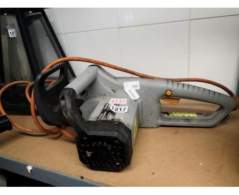 Titan electric chainsaw. All electrical items in this lot have been PAT tested for safety and have passed. This does not conf