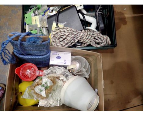 Mixed items including tools, rope etc. Not available for in-house P&amp;P 