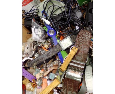 Large quantity of watches and electronics to include mini CCTV camera. Not available for in-house P&amp;P 