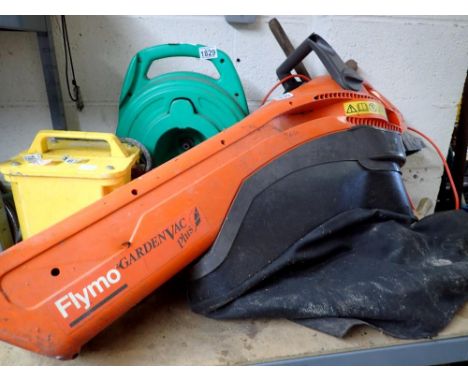 Flymo garden vac/blower. All electrical items in this lot have been PAT tested for safety and have passed. This does not conf