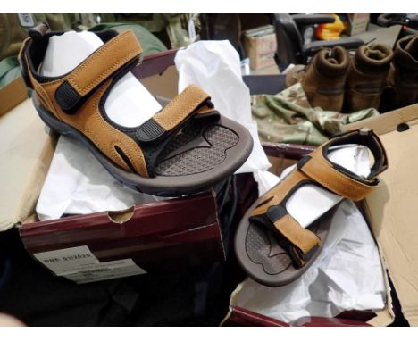 Two pairs of new current issue British army warm weather sport sandals. UK P&amp;P Group 2 (£20+VAT for the first lot and £4+
