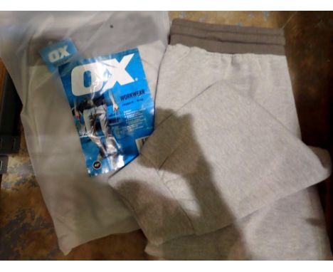 Two pairs of Ox-Tools 42 inch waist regular workwear joggers, new old stock.Not available for in-house P&amp;P 